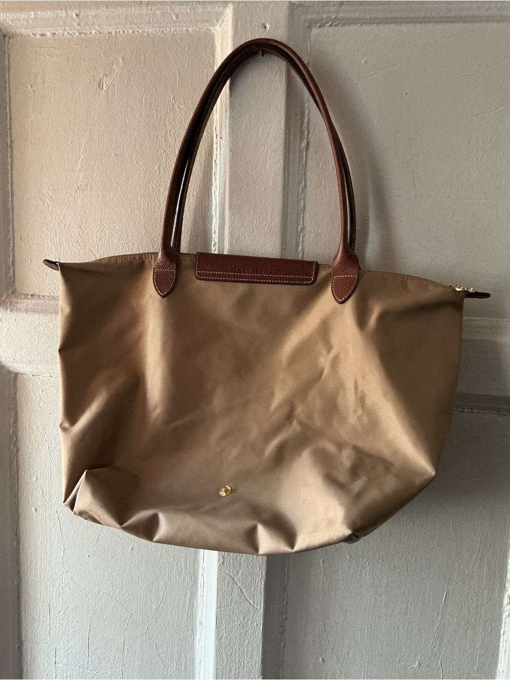 Longchamp Brown and Dark Brown Foldable Tote - Picture 3 of 9